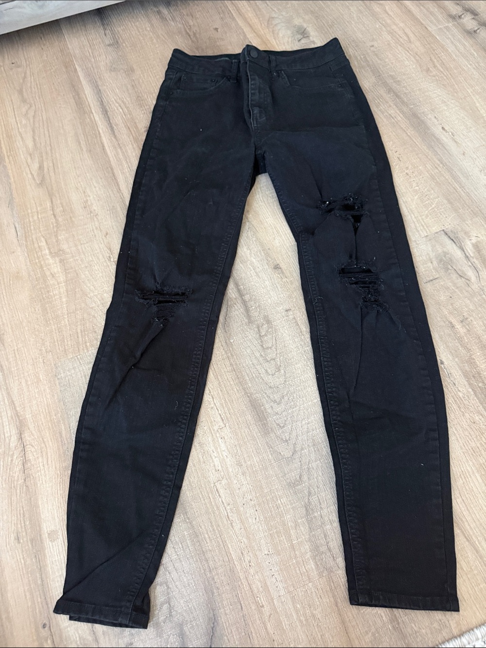 wild fable Black Distressed Skinny Jeans